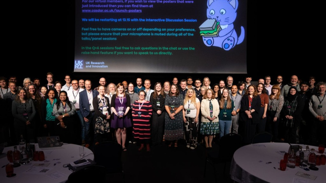 A photo of the attendees of the CaSDaR Network+ Launch event in Birmingham
