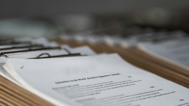 A photo of documents