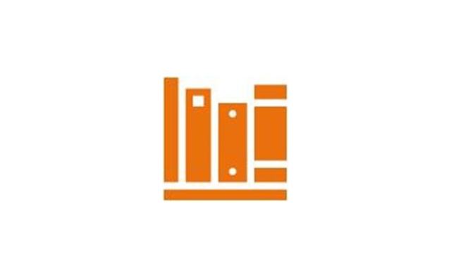 An orange book icon