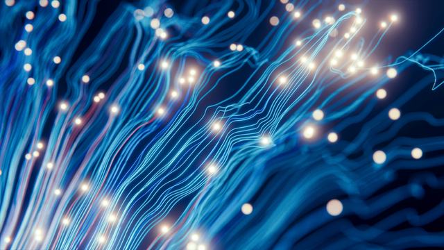 An image of blue lines on a dark background